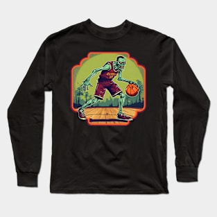 Zombie basketball player Long Sleeve T-Shirt